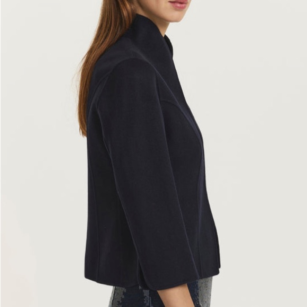 PAUW Amsterdam $1.2k Short Double Face Cashmere Blazer sz 1=Small EUC Dark Blue - Picture 11 of 14